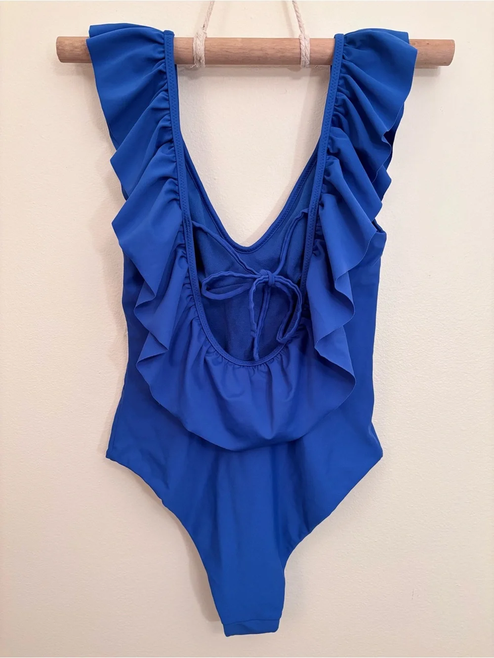 Altar'd State Royal Blue Ruffle One-Piece Swimsuit